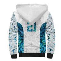 Custom New Zealand Aotearoa Sherpa Hoodie Maori Paua Shell Indigenous LT9 - Polynesian Pride