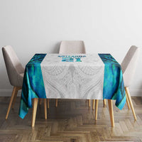 Custom New Zealand Aotearoa Tablecloth Maori Paua Shell Indigenous LT9 - Polynesian Pride