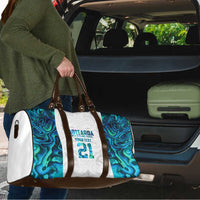 Custom New Zealand Aotearoa Travel Bag Maori Paua Shell Indigenous - Polynesian Pride