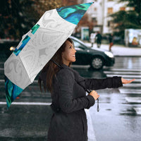 Custom New Zealand Aotearoa Umbrella Maori Paua Shell Indigenous - Polynesian Pride