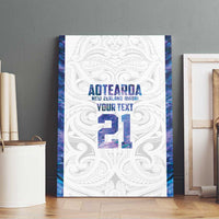 Custom New Zealand Aotearoa Canvas Wall Art Purple Maori Paua Shell Indigenous LT9 - Polynesian Pride