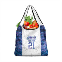 Custom New Zealand Aotearoa Grocery Bag Purple Maori Paua Shell Indigenous LT9 1-pack One Size Purple - Polynesian Pride