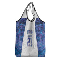 Custom New Zealand Aotearoa Grocery Bag Purple Maori Paua Shell Indigenous LT9 - Polynesian Pride