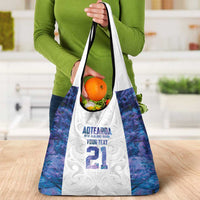 Custom New Zealand Aotearoa Grocery Bag Purple Maori Paua Shell Indigenous LT9 - Polynesian Pride