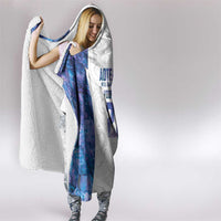 Custom New Zealand Aotearoa Hooded Blanket Purple Maori Paua Shell Indigenous - Polynesian Pride