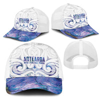 New Zealand Aotearoa Mesh Trucker Cap Purple Maori Papua Shell Indigenous LT9 - Polynesian Pride