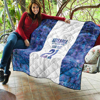 Custom New Zealand Aotearoa Quilt Purple Maori Paua Shell Indigenous - Polynesian Pride