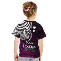 Your Matter Suicide Prevention Kid T Shirt Pink Polynesian Tribal LT9 - Polynesian Pride