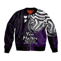 Your Matter Suicide Prevention Bomber Jacket Purple Polynesian Tribal LT9 Unisex Purple - Polynesian Pride