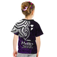 Your Matter Suicide Prevention Kid T Shirt Purple Polynesian Tribal LT9 - Polynesian Pride