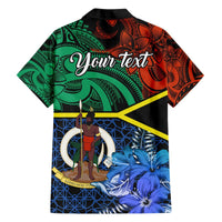 Personalised Tafea Day Hawaiian Shirt Vanuatu Sand Drawing With Polynesian Pattern LT9 - Polynesian Pride