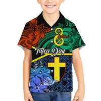 Personalised Tafea Day Hawaiian Shirt Vanuatu Sand Drawing With Polynesian Pattern LT9 - Polynesian Pride