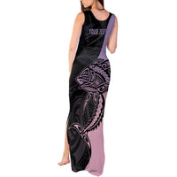 Personalised Polynesia Fishing Tank Maxi Dress With Maori Hei Matau Fish Hook Pastel Art LT9 - Polynesian Pride