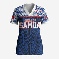 Custom Rugby Toa Samoa Scrub Top Samoa mo Samoa Island Warrior Pride - Polynesian Pride