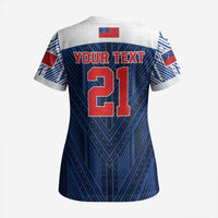 Custom Rugby Toa Samoa Scrub Top Samoa mo Samoa Island Warrior Pride - Polynesian Pride