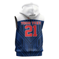 Custom Rugby Toa Samoa Sleeveless Zip Hoodie Samoa mo Samoa Island Warrior Pride LT9 - Polynesian Pride