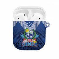 Rugby Toa Samoa AirPods Case Samoa mo Samoa Strength in Tatau LT9 Blue - Polynesian Pride