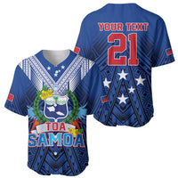 Custom Rugby Toa Samoa Baseball Jersey Samoa mo Samoa Strength in Tatau - Polynesian Pride