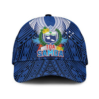 Toa Samoa Rugby Classic Cap Samoa mo Samoa Strength in Tatau LT9 Universal Fit Blue - Polynesian Pride
