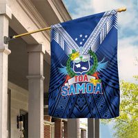 Rugby Toa Samoa Garden Flag Samoa mo Samoa Strength in Tatau - Polynesian Pride