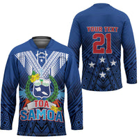 Custom Rugby Toa Samoa Hockey Jersey Samoa mo Samoa Strength in Tatau LT9 - Polynesian Pride