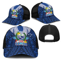 Toa Samoa Rugby Mesh Trucker Cap Samoa mo Samoa Strength in Tatau LT9 - Polynesian Pride