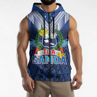 Custom Rugby Toa Samoa Sleeveless Zip Hoodie Samoa mo Samoa Strength in Tatau LT9 - Polynesian Pride
