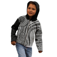 Samoa Siapo Arty Kid Hoodie Black Style LT9 - Polynesian Pride