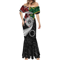 Aotearoa and Cook Islands Mo Te Tiriti Mermaid Dress New Zealand Honour The Treaty Ake!Ake!Ake!