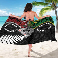 Aotearoa and Cook Islands Mo Te Tiriti Sarong New Zealand Honour The Treaty Ake!Ake!Ake!