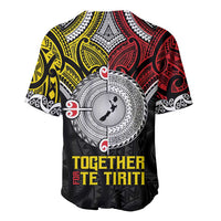 Aotearoa and Niue Mo Te Tiriti Baseball Jersey New Zealand Honour The Treaty Ake!Ake!Ake!