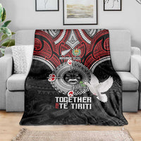 Aotearoa and Tonga Mo Te Tiriti Blanket New Zealand Honour The Treaty Ake!Ake!Ake! LT9 - Polynesian Pride