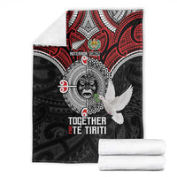 Aotearoa and Tonga Mo Te Tiriti Blanket New Zealand Honour The Treaty Ake!Ake!Ake! LT9 - Polynesian Pride