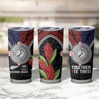 Aotearoa and Samoa Mo Te Tiriti Tumbler Cup Tangata Moana Stand with Tangata Whenua