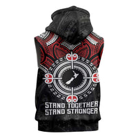 Aotearoa Proud To Be Maori Sleeveless Zip Hoodie New Zealand Fight Together - Polynesian Pride