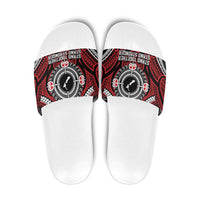 Aotearoa Proud To Be Maori Slide Sandals New Zealand Fight Together - Polynesian Pride