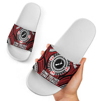 Aotearoa Proud To Be Maori Slide Sandals New Zealand Fight Together - Polynesian Pride