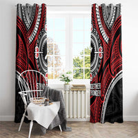 Aotearoa Proud To Be Maori Window Curtain New Zealand Fight Together LT9 - Polynesian Pride