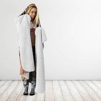 Personalised Valentines Day Romantic Lovers Hooded Blanket LT9 - Polynesian Pride