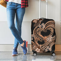 Polynesia Valentines Day Forever In My Heart Tattoo Luggage Cover Gold Style LT9 - Polynesian Pride