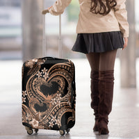 Polynesia Valentines Day Forever In My Heart Tattoo Luggage Cover Gold Style LT9 - Polynesian Pride