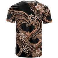Polynesia Valentines Day Forever In My Heart Tattoo T Shirt Gold Style LT9 - Polynesian Pride