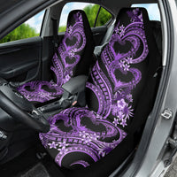 Polynesia Valentines Day Forever In My Heart Tattoo Car Seat Cover Purple Style LT9 - Polynesian Pride