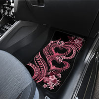 Polynesia Valentines Day Forever In My Heart Tattoo Car Mats Pink Style LT9 - Polynesian Pride