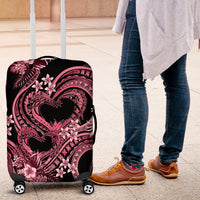 Polynesia Valentines Day Forever In My Heart Tattoo Luggage Cover Pink Style LT9 Pink - Polynesian Pride