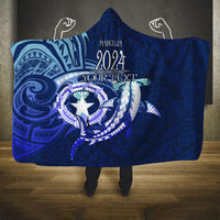 Personalised Northern Mariana Islands Hooded Blanket Commonwealth Day 2024
