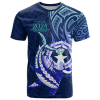 Personalised Northern Mariana Islands T Shirt Commonwealth Day 2024 LT9 Ocean Blue - Polynesian Pride