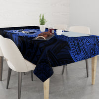 Northern Mariana Islands Ylang-ylang Mwarmwar Tablecloth Polynesian Blue Style