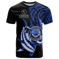 Personalised Chuuk FSM Culture Day T Shirt Hammerhead Shark Tattoo 2024 LT9 Blue - Polynesian Pride