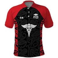 New Zealand Nurse RN 2026 Personalised Polo Shirt Red Maori Pattern Cultural Pride LT9 Red - Polynesian Pride